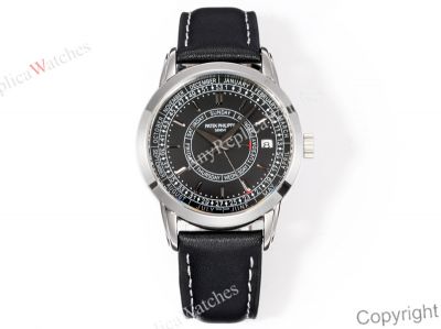TWF Patek Philippe Complications 40mm Caliber 26-330 SCJSE Movement Black Face Watch
